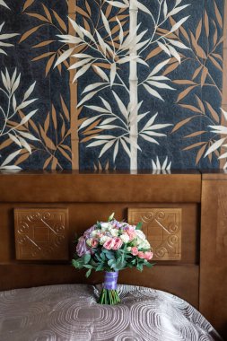 Çok güzel taze düğün buket çiçek.