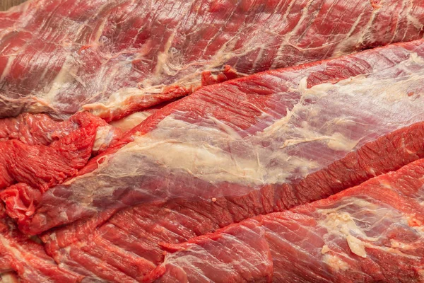 Fondo de carne fresca jugosa, textura de carne de res . — Foto de Stock