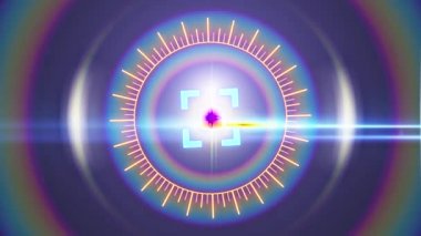 Optik parlama ile fütüristik Hud alanı görme.