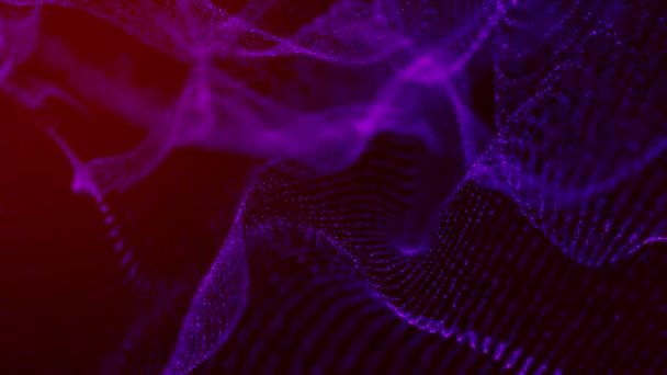 Абстрактний 3D фон з хвилями, що рухаються . — стокове відео