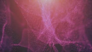 Arka plan 3d render. Rasgele boyutu ile kaotik parçacıklar.