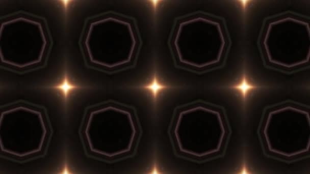 Ультра-музыкальный фестиваль Калейдоскоп фон коробки notic box сцена визуальный loop стена цветовой фон движения Диско спектр света концертная лампочка AbstraBox разноцветная графическая стена коробки движения — стоковое видео