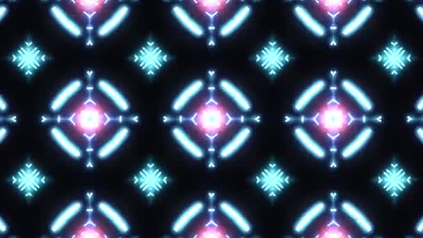 Ultra Music Festival Kaleidoscope rutan bakgrund hypnotiska rutan scenen visuell slinga vägg färgglada rörelse bakgrund disco spektrum ljus konsert plats glöd lampa abstrakt ruta mångfärgad rörelse grafisk låda vägg — Stockvideo