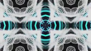 Ultra Music Festival Kaleidoscope box background Hypnotic box stage visual loop wall colorful motion background Disco spectrum light concert spot bulb Abstract box multicolored motion graphic box wall