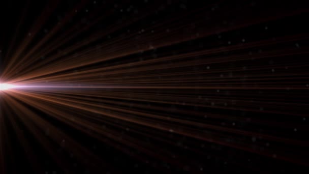 Lentille anamorphique fusée éclairante 3840x2160 4K, fond lumineux — Video