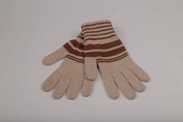 Childrens winter gloves on a white background. — Stock Photo, Image