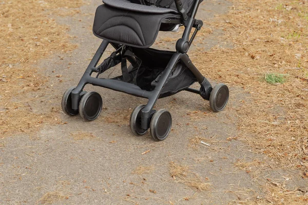 Original baby stroller, close-up details. New design. — Stock Photo, Image