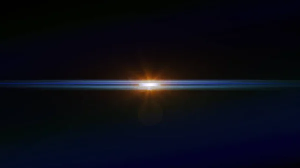 Astratto di illuminazione brillamento lente digitale in sfondo scuro — Foto Stock