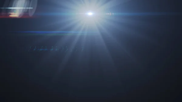 Анотація освітлення цифрового спалаху лінз на темному фоні — стокове фото