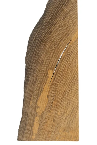 Uma lembrança de carvalho artesanal, uma textura de carvalho com rachaduras . — Fotografia de Stock