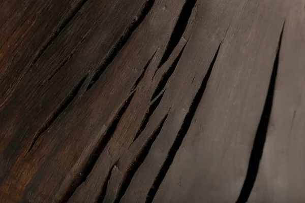 木製のテクスチャード手ひびの背景、古いオーク. — ストック写真