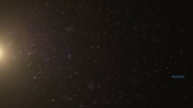 Gerçek Lens Flare atış Studio siyah arka plan üzerinde. Kolay resimlerine yer paylaşımı veya ekran filtresi eklemek.