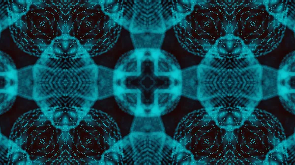 Abstraktní kaleidoskop. Překrásná textura vícebarevná kaleidoskopu. Jedinečný a neupodobitelný design. Geometrická symetrická ozdoba — Stock fotografie