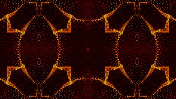 Abstraktní kaleidoskop. Překrásná textura vícebarevná kaleidoskopu. Jedinečný a neupodobitelný design. Geometrická symetrická ozdoba — Stock fotografie