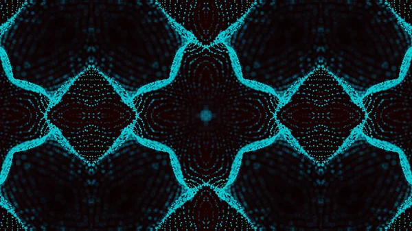 Abstraktní kaleidoskop. Překrásná textura vícebarevná kaleidoskopu. Jedinečný a neupodobitelný design. Geometrická symetrická ozdoba — Stock fotografie