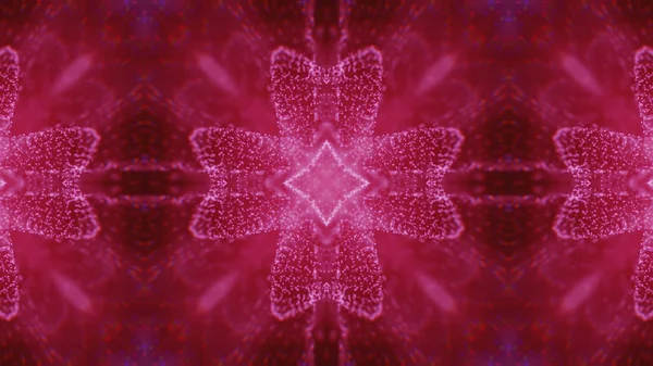 Abstraktní kaleidoskop. Překrásná textura vícebarevná kaleidoskopu. Jedinečný a neupodobitelný design. Geometrická symetrická ozdoba — Stock fotografie