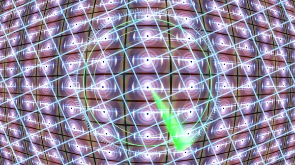 Футуристический HUD локатор на абстрактном фоне с подсветкой . — стоковое фото