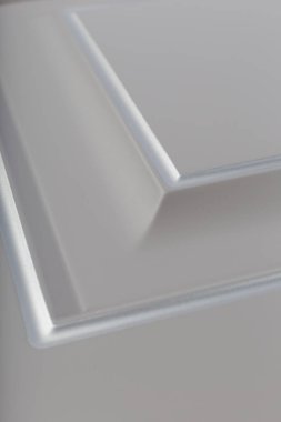 Arka plan veya mutfak için minimalist mobilya cephe kavramı, mobilya iç.