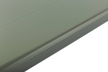 Arka plan veya mutfak için minimalist mobilya cephe kavramı, beyaz bir arka plan üzerinde mobilya iç.