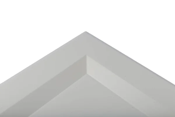 Achtergrond of concept van minimalistische meubel gevel voor de keuken, meubel interieur op een witte achtergrond. — Stockfoto