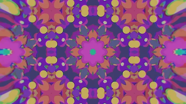 Abstract Colorido pintado Kaleidoscopic Graphic Background. Padrão de fundo hipnótico psicadélico futurista com textura . — Fotografia de Stock