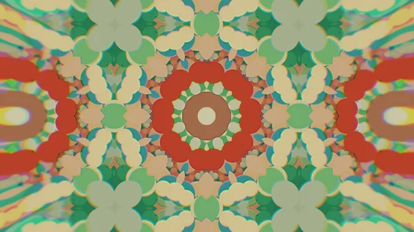 Abstract Colorido pintado Kaleidoscopic Graphic Background. Padrão de fundo hipnótico psicadélico futurista com textura . — Fotografia de Stock