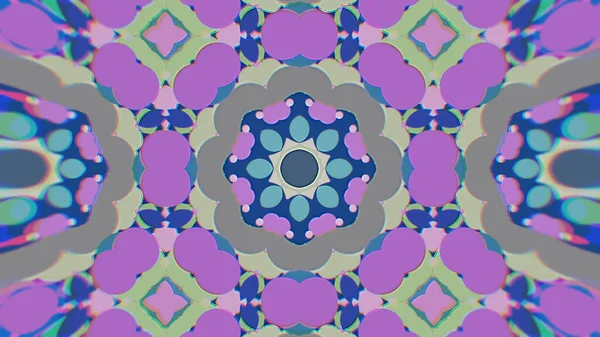 Abstract Colorido pintado Kaleidoscopic Graphic Background. Padrão de fundo hipnótico psicadélico futurista com textura . — Fotografia de Stock