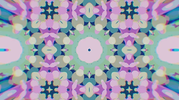 Abstract Colorido pintado Kaleidoscopic Graphic Background. Padrão de fundo hipnótico psicadélico futurista com textura . — Fotografia de Stock