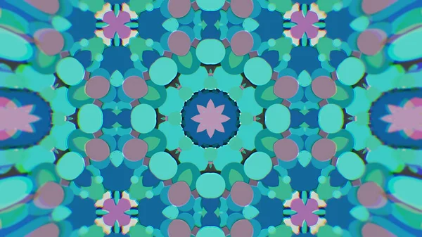 Abstract Colorido pintado Kaleidoscopic Graphic Background. Padrão de fundo hipnótico psicadélico futurista com textura . — Fotografia de Stock