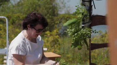 Düğün dekoratörü, evlilik kayıt yerini taze çiçeklerle dekore ediyor..