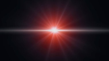 Anamorphic lens flare from a photo camera lens. Anamorphic background. clipart