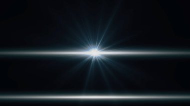Anamorphic lens flare from a photo camera lens. Anamorphic background. clipart