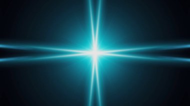 Siyah arka planda ışınlar saçan güzel mercekler..