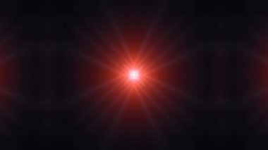 Siyah arka planda ışınlar saçan güzel mercekler..