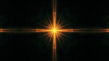 Işınlar ve siyah arkaplan ile güzel tasarım çizimi.