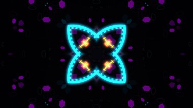 Çeşitli parlak soyut gövde elementleri.