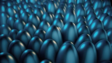 Farklı renklerde renklendirilmiş 3 boyutlu desenli metal koniler.