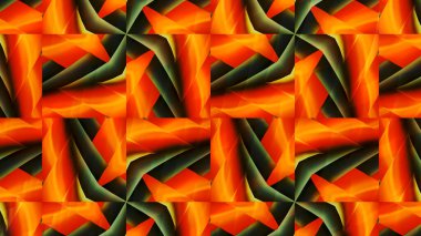 Güzel elementleri olan kaleydoskop tasarımcısı. Yeni eğilimler.