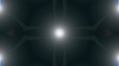 Güzel elementleri olan kaleydoskop tasarımcısı. Yeni eğilimler.