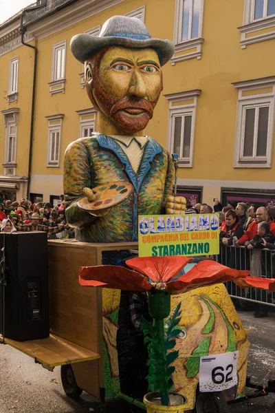 Villach Austria February 21St 2020 Huge Puppet Walks Street Traditional — Stock Photo, Image