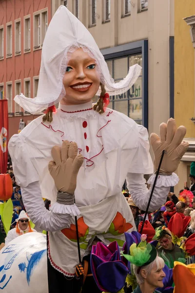 Villach Austria February 21St 2020 Huge Puppet Walks Street Traditional — Stock Photo, Image