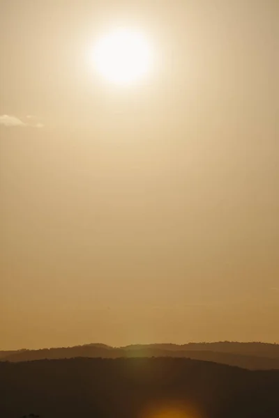 Ein Schöner Sonnenuntergang Über Dem Hinterland Der Sonnenküste Mapleton Falls — Stockfoto