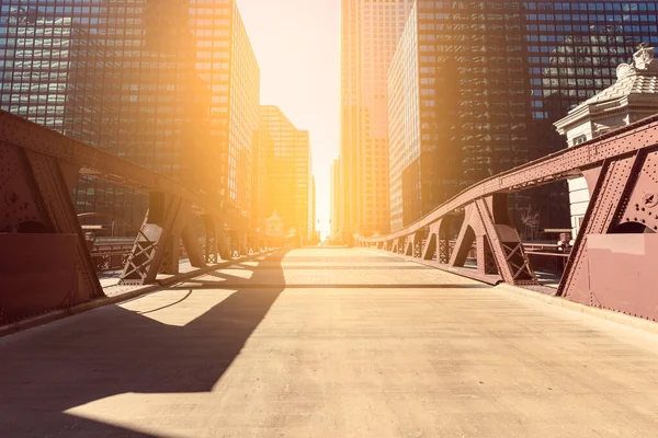 Chicago Bridge Morning — Stock Photo, Image