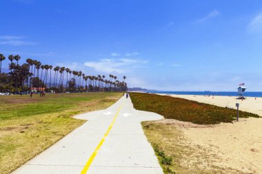 Santa Barbara, Kaliforniya 'da bisiklet yolu