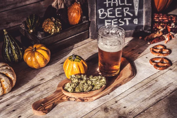 Craft Bier Vlucht Halloween Seizoen — Stockfoto