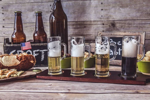 ビールテイスティング American Craft Beer — ストック写真