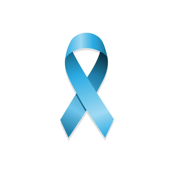 Cinta Azul Del Conocimiento Del Autismo Día Mundial Del Autismo — Archivo Imágenes Vectoriales