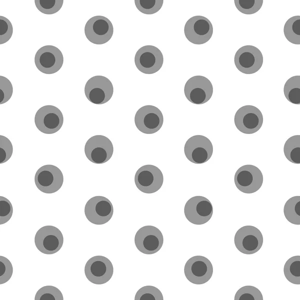 Grijs Polka Dot Abstracte Naadloze Patroon Vector Illustratie — Stockvector