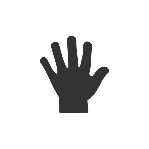 体はタクトを感じる 白い背景に手のアイコン 分離ベクトル図 — ストックベクタ