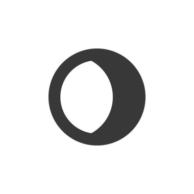 Ay aşaması. Sümüklü Dev. Simge. Hava kabartması vektör illüstrasyonu